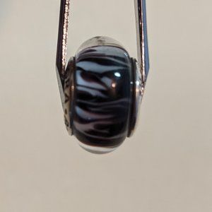 Pandora glass/silver charm